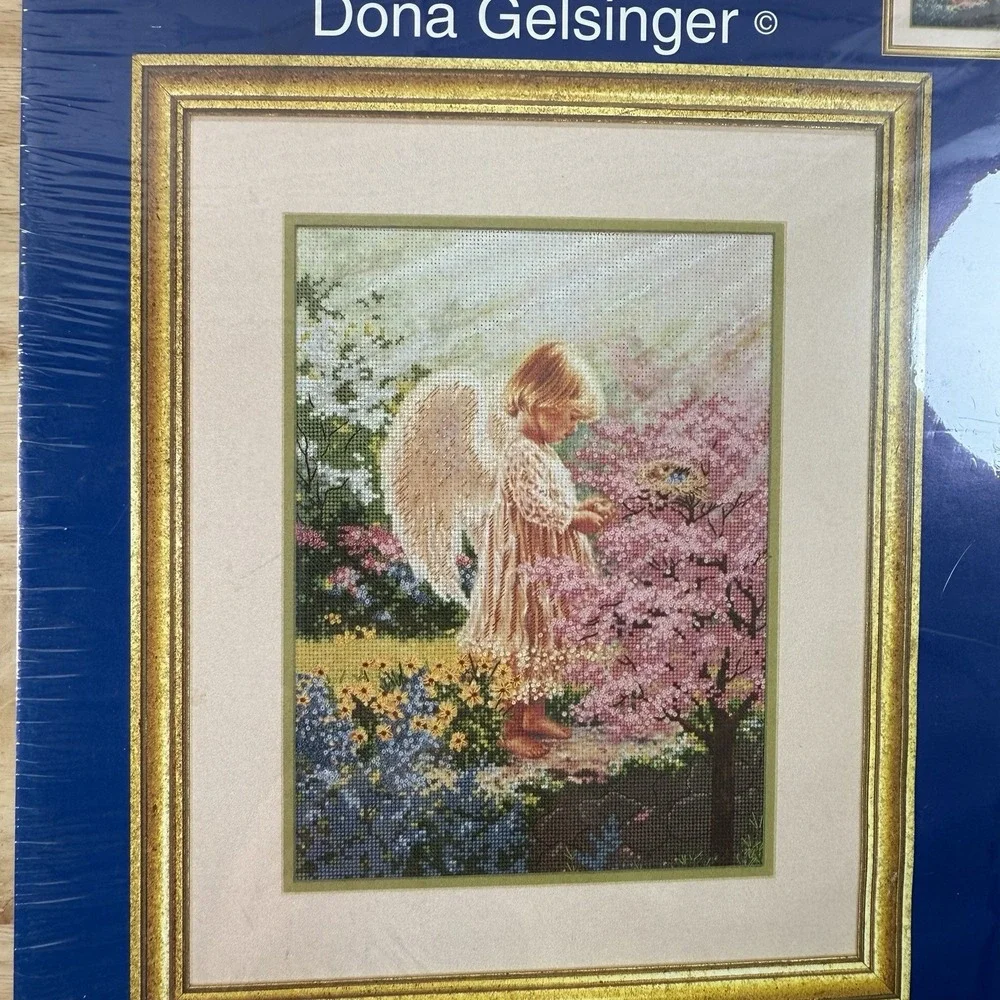 New Candamar Designs 51096 An Angel's Tenderness Picture Cross Stitch Kit Floral
